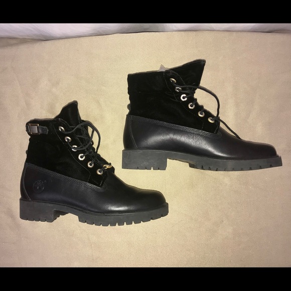 Timberland Shoes - Timberland Fold over Velvet Top Boots